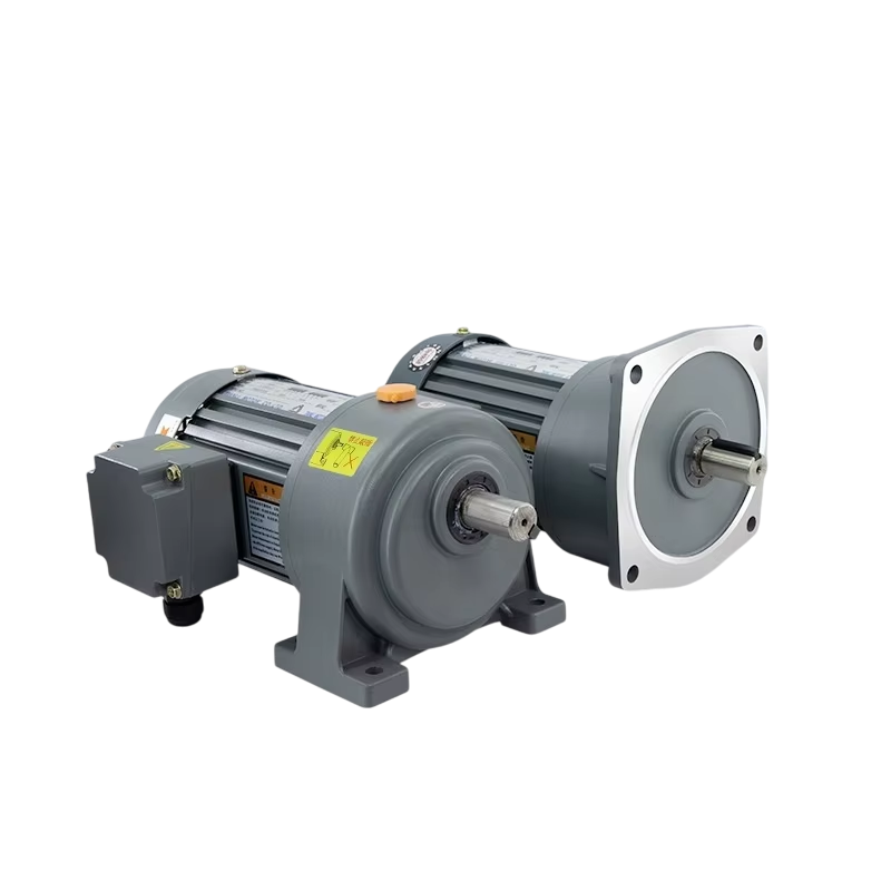 三相115/120V卧式变频调速斜四级齿轮减速400W交流电机IE2效率