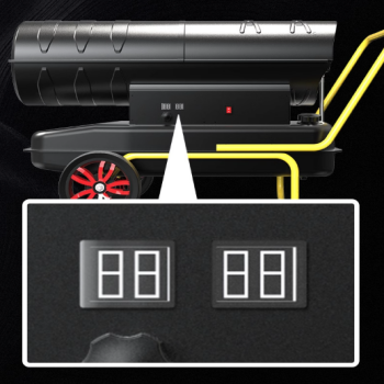 30KW 大型车间和车库移动强制空气加热器工业柴油低噪音恒温泵电机核心部件